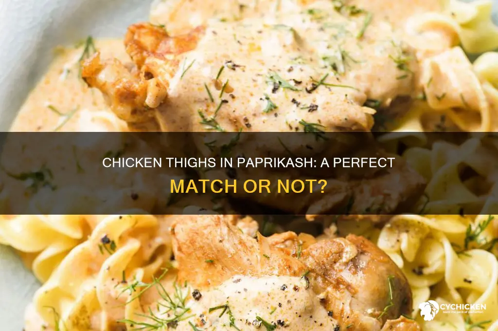 do you use chicken thighs in chicken paprikash