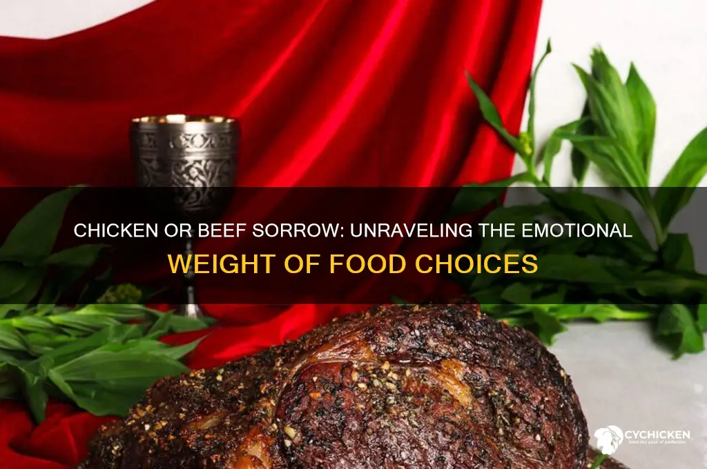 do you want chicken or beef sorrow