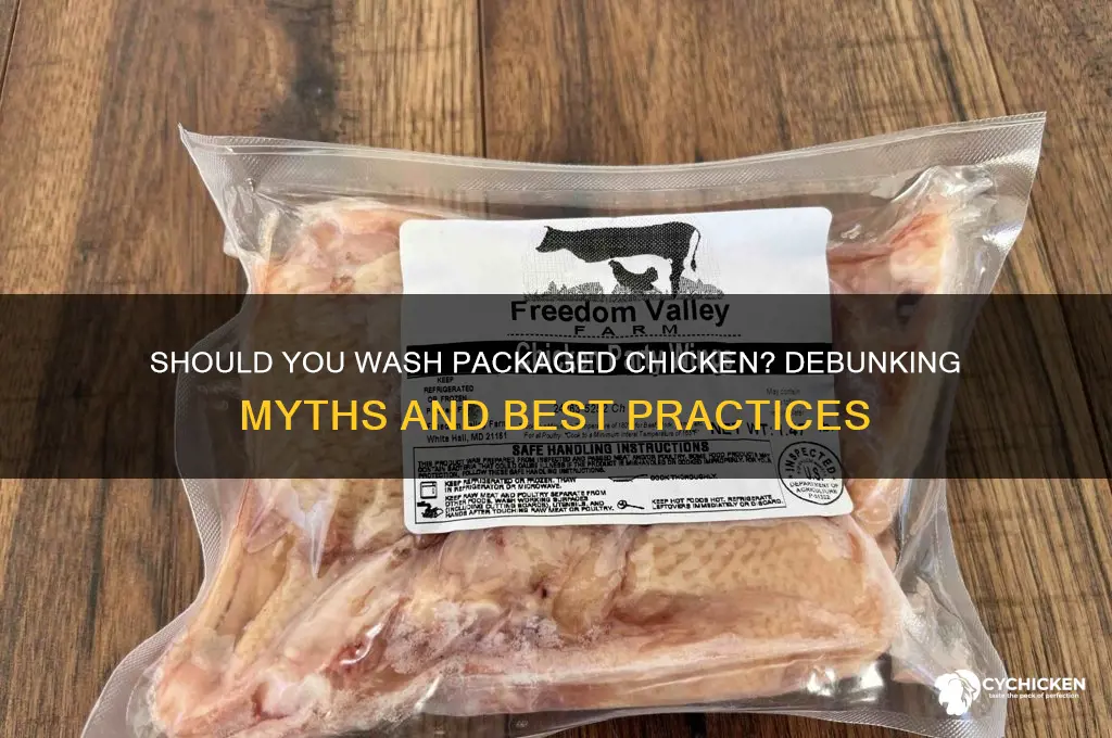 do you wash chicken from package or npo