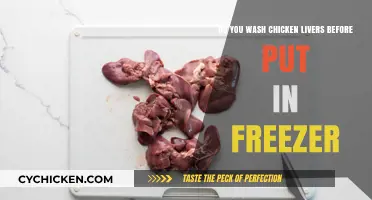 Chicken Livers: To Wash or Not Before Freezing?