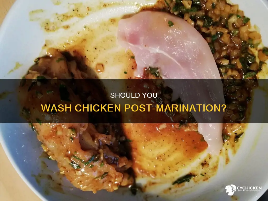 do you wash the chicken after it