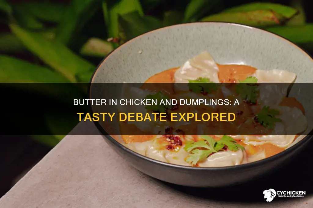 do ypu put butter in chicken and dumplins