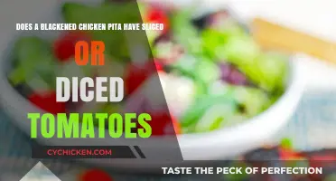 Blackened Chicken Pita: Sliced or Diced Tomatoes?