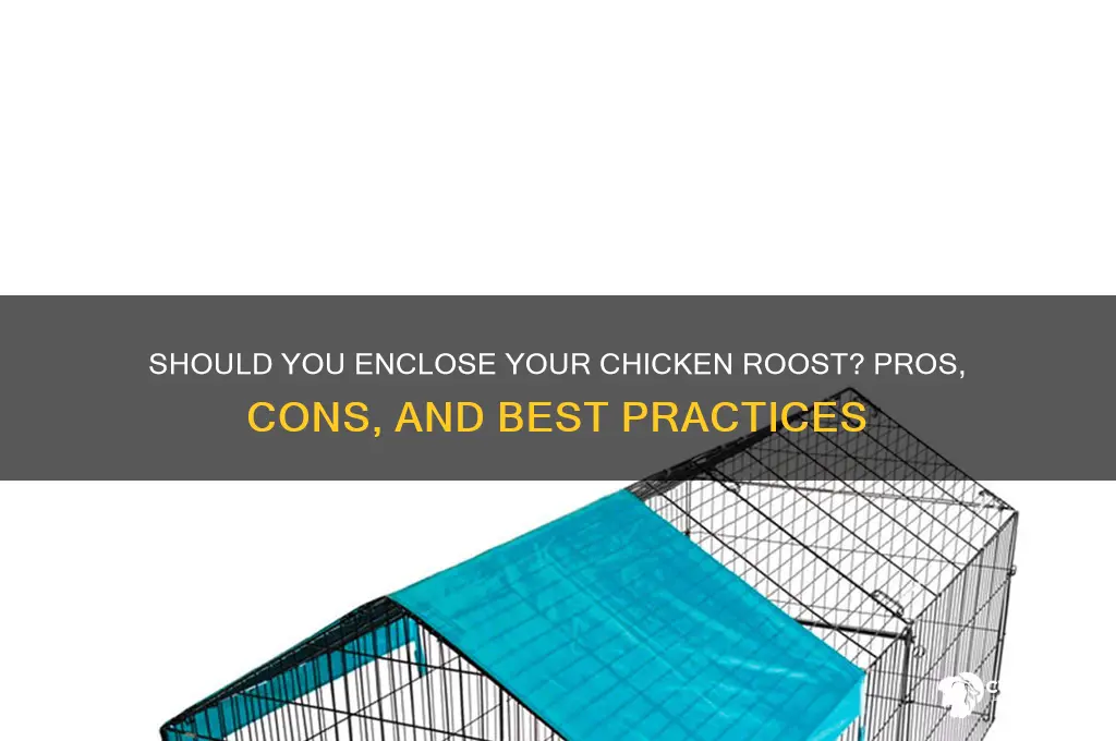 does a chicken roost need to be enclosed