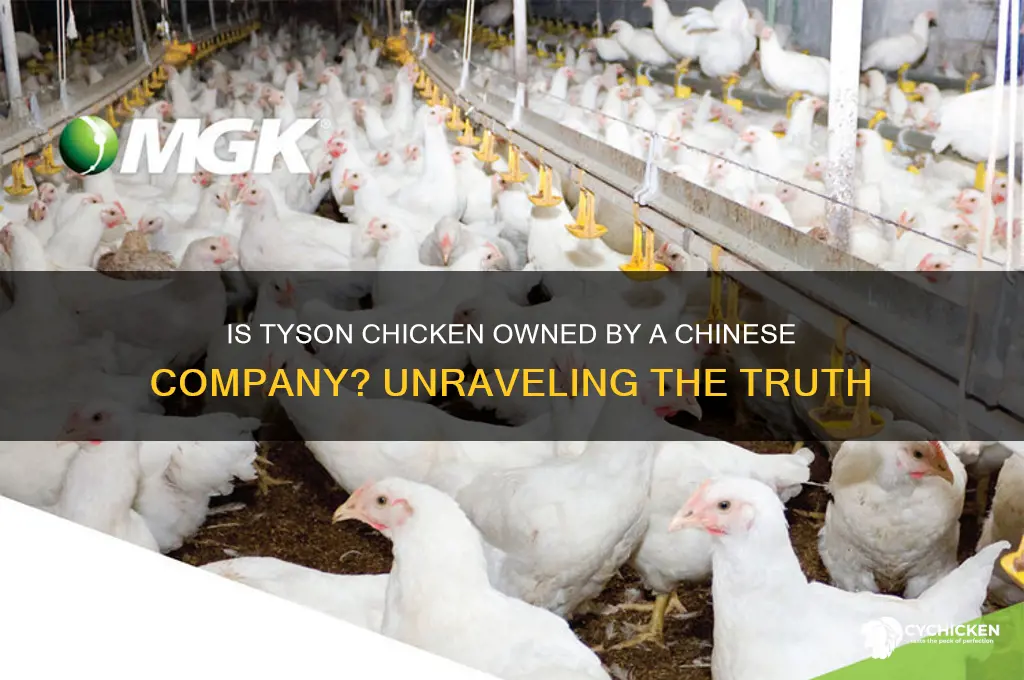 does a chinese company own tyson chicken
