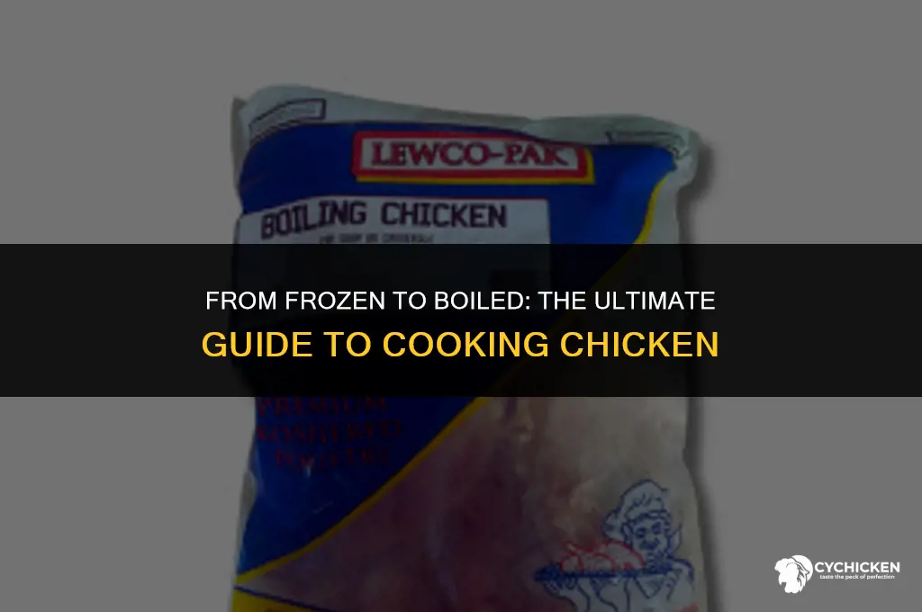 does a frozen chicken have to be thawed before boiling
