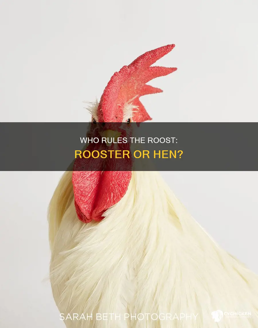 does a rooster or a hen chicken crest first