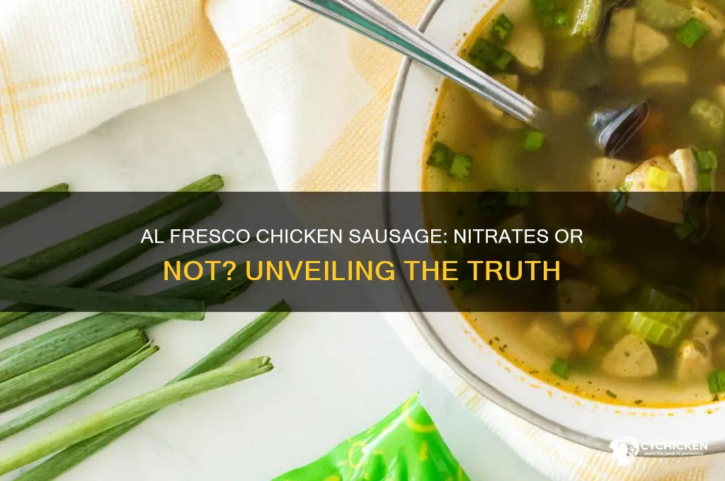 does al fresco chicken sausage have nitrates