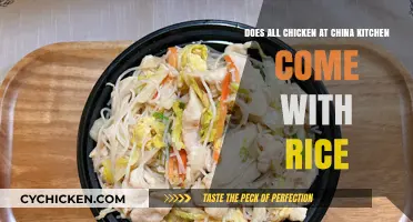 China Kitchen's Chicken: Always Served with Rice?