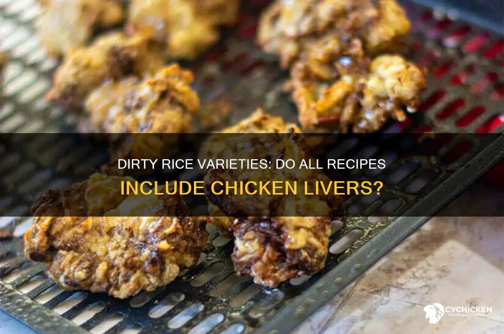 does all dirty rice have chicken livers