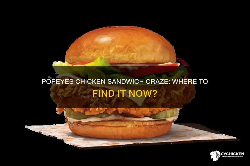 does anyone have the popeyes chicken sandwich