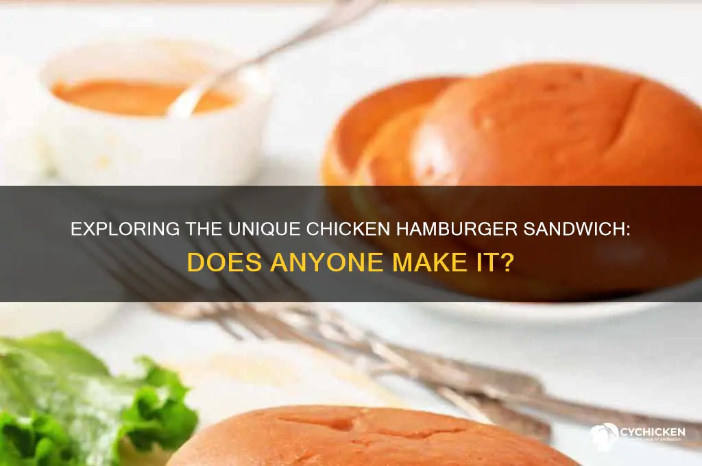 does anyone make a chicken hamburger sandwich