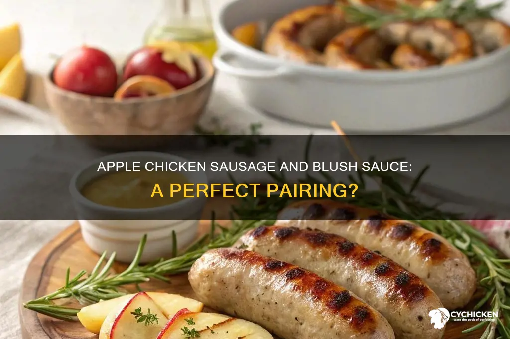 does apple chicken sausage work with blush sauce