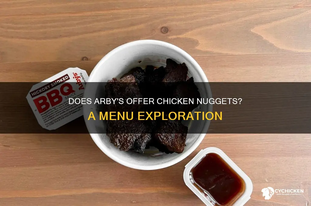 does arbys have chicken nuggets