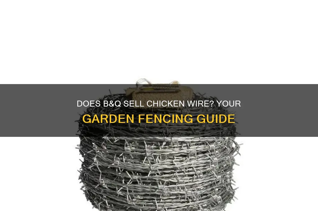 does b and q sell chicken wire