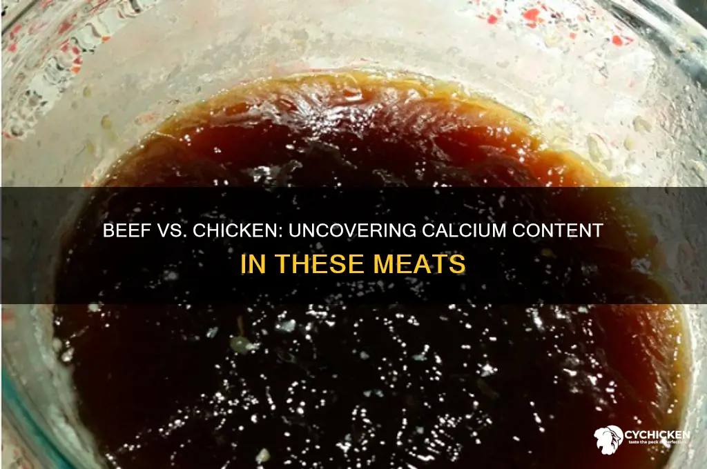 does beef or chicken have any calcium