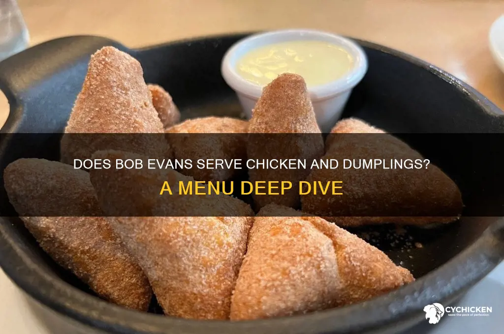 does bob evans have chicken and dumplings