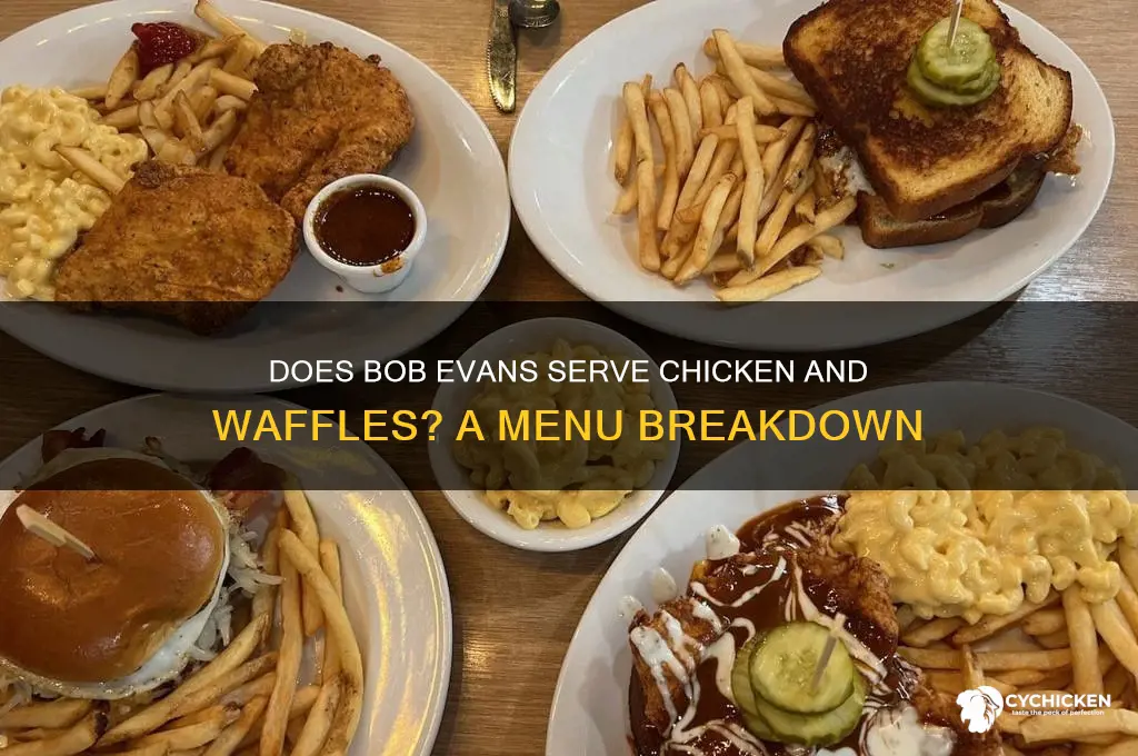 does bob evans have chicken and waffles