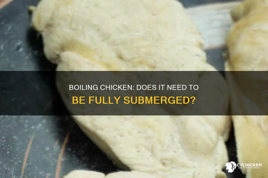 does boiling chicken have to completelt submerged