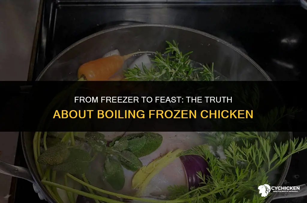 does boiling frozen chicken make it tough