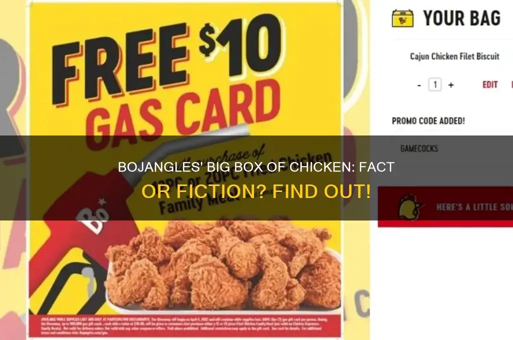 does bojangles have a big box of chicken