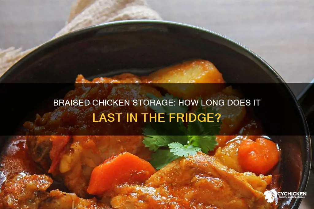 does braised chicken store well in the fridge
