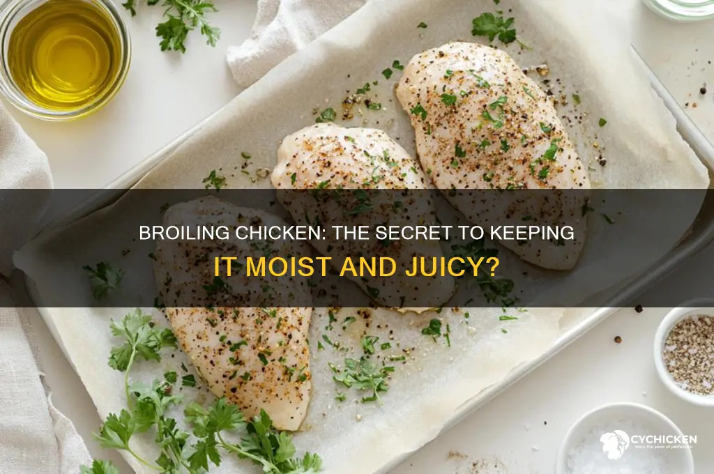 does broiling chicken help keep it moist