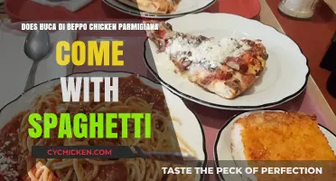 Buca di Beppo's Chicken Parmigiana: Spaghetti Included?