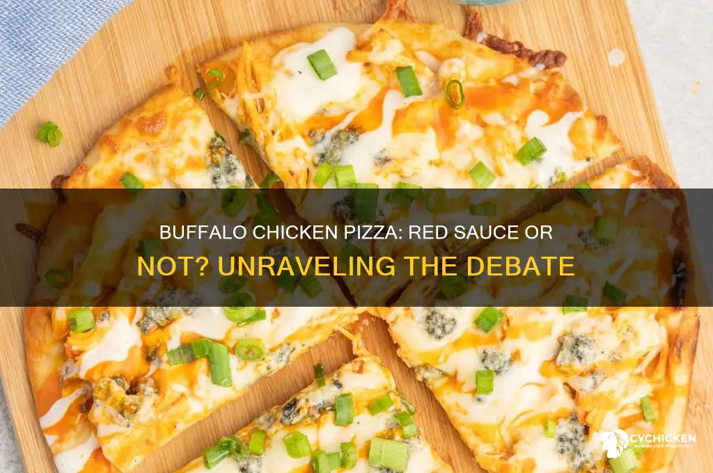 does buffalo chicken pizza have red sauce