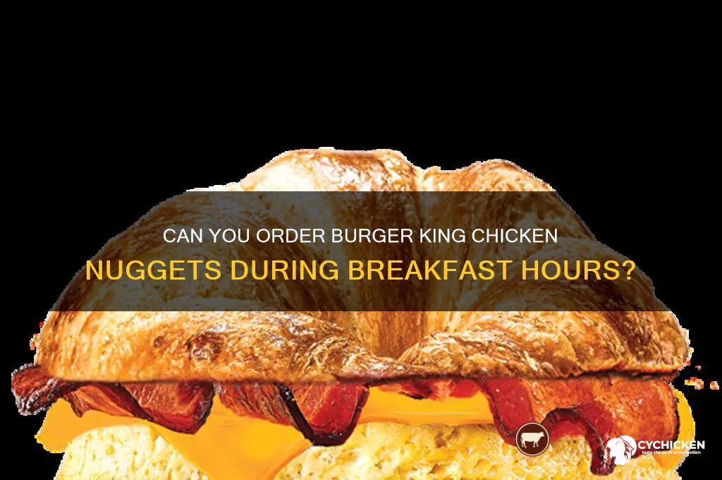 does burger king have chicken nuggets in the morning