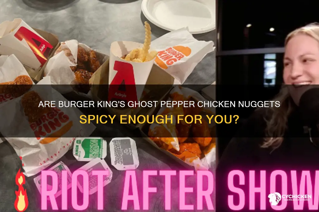 does burger king have ghost pepper chicken nuggets