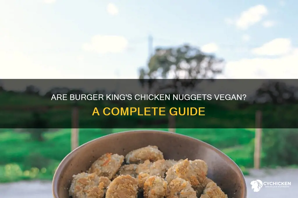 does burger king have vegan chicken nuggets