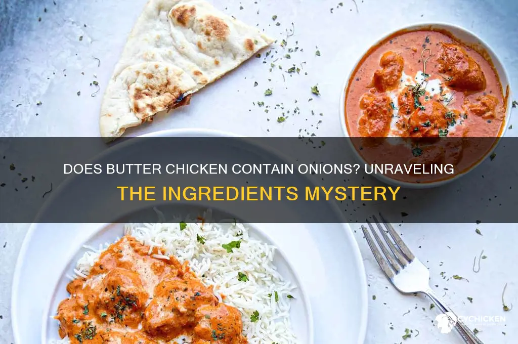 does butter chicken have onions in it