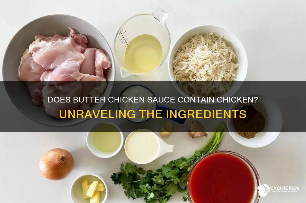 does butter chicken sauce have chicken in it