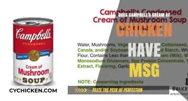 Does Campbell's Cream of Chicken Soup Contain MSG?