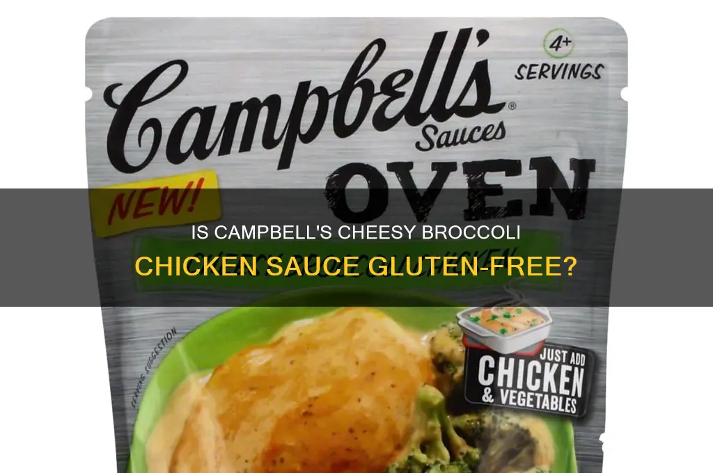 does campbells sauces cheesy broccoli chicken contain gluten