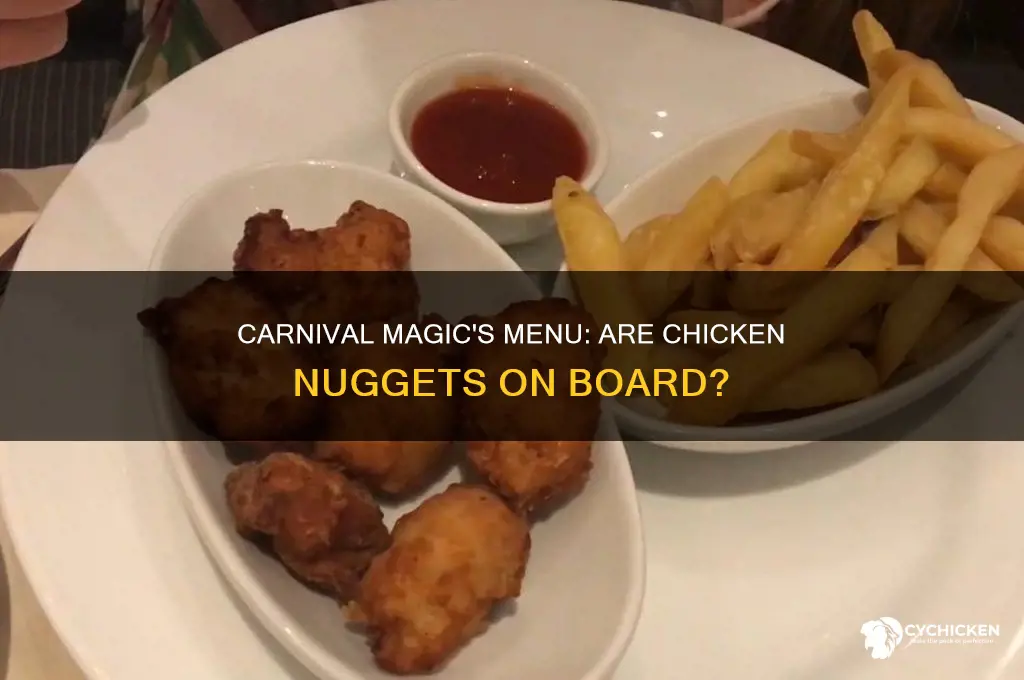 does carnival magic have chicken nuggets