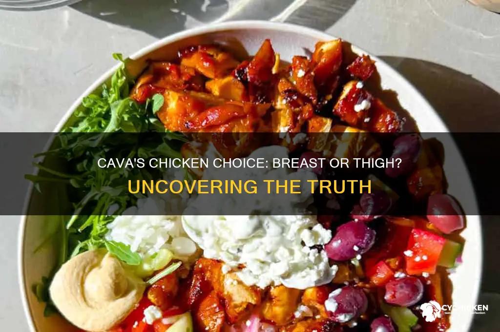 does cava use chicken breast or thigh