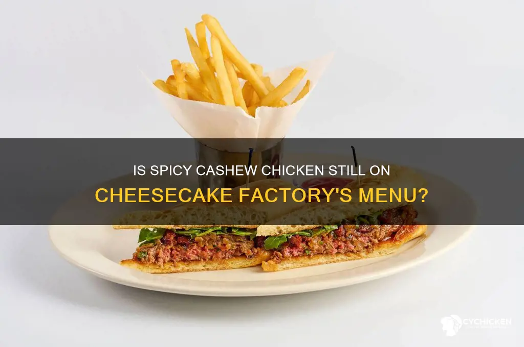 does cheesecake factory still have spicy cashew chicken