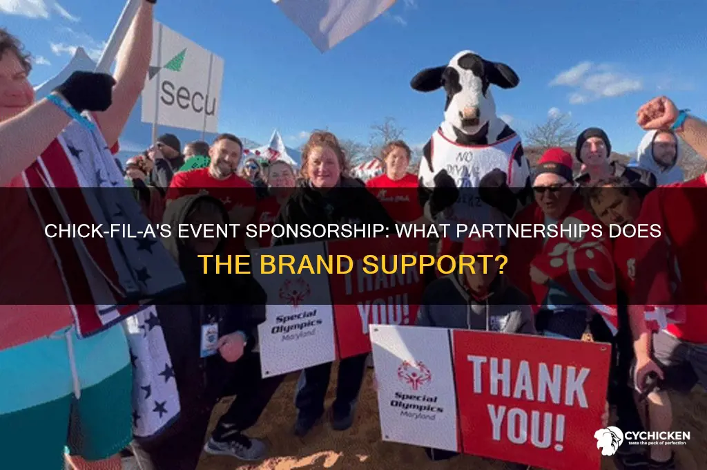 does chick fi la sponsor any events