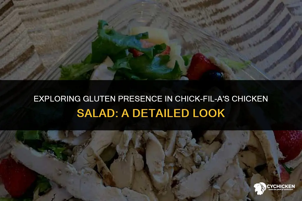 does chick fil a chicken salad have gluten