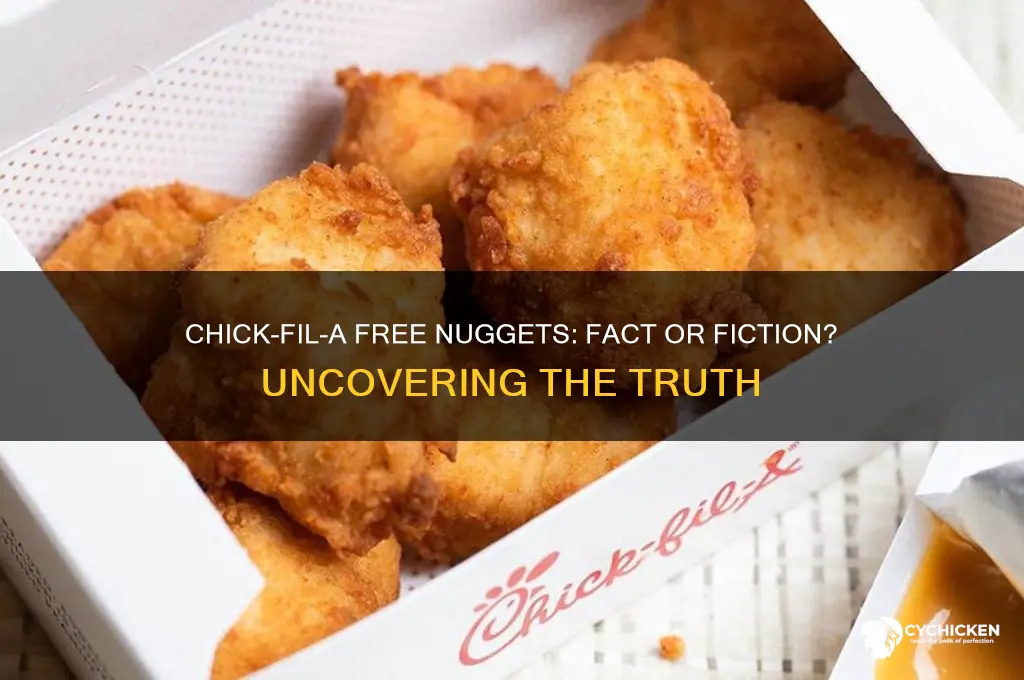 does chick fil a give away free nuggets