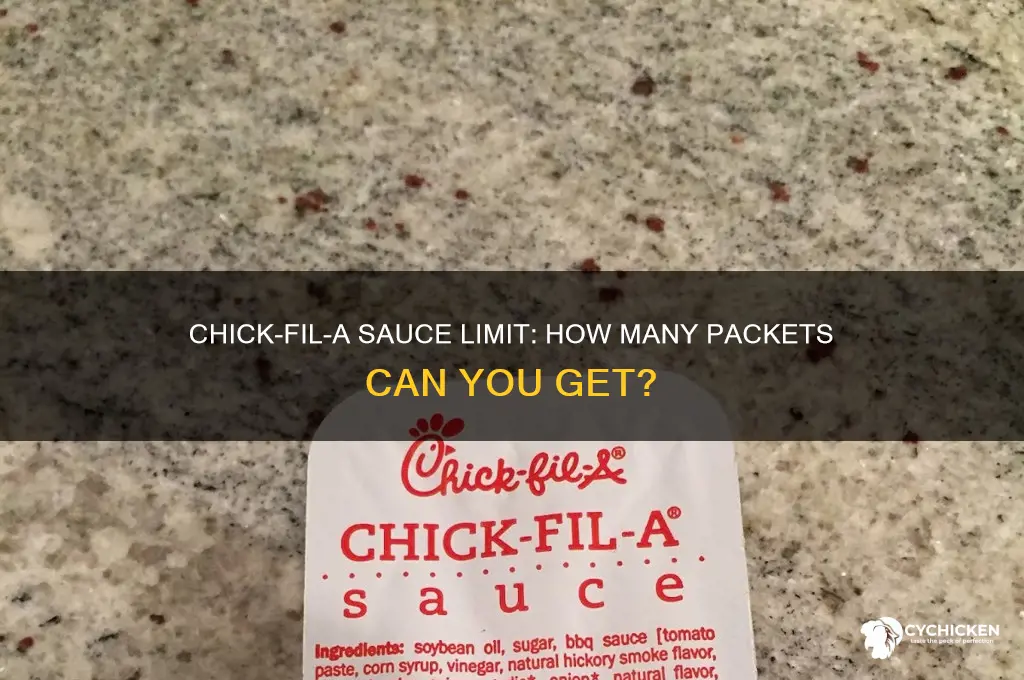does chick fil a have a sauce limit