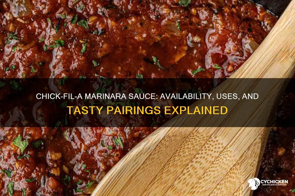does chick fil a have marinara sauce