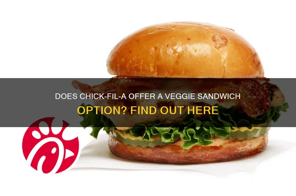 does chick fil a make veggie sandwich
