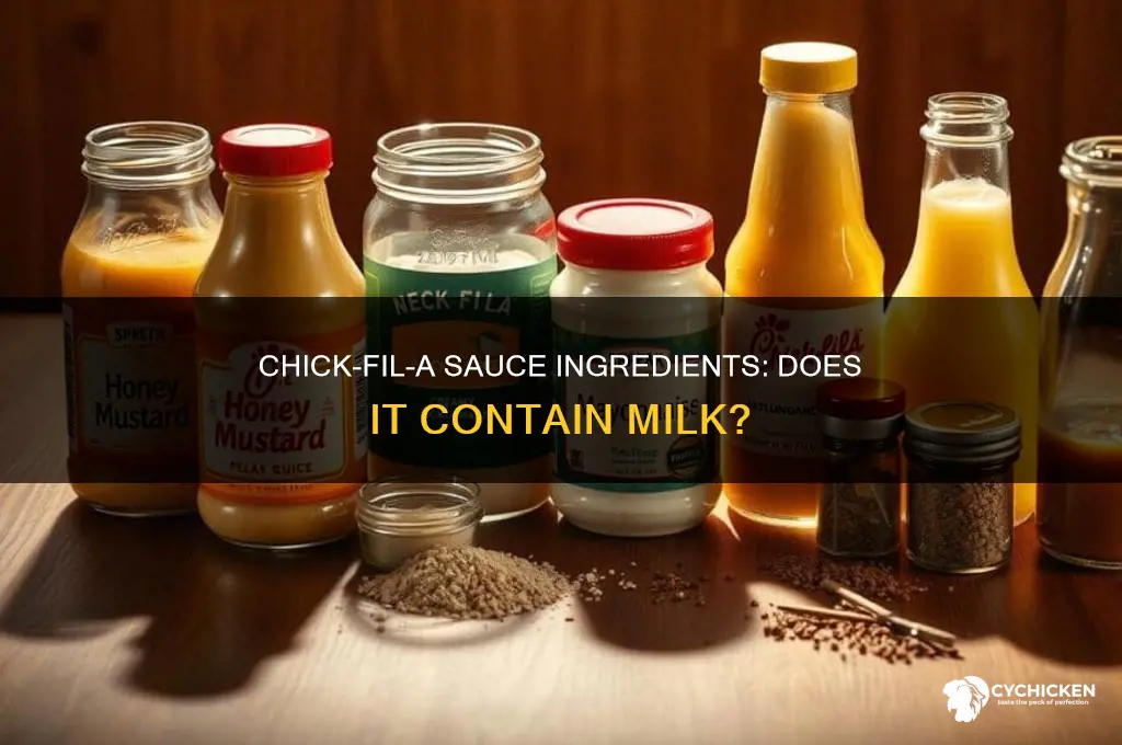 does chick-fil-a sauce contain milk
