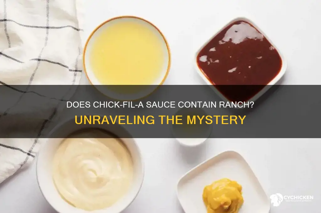 does chick fil a sauce have ranch in i buy