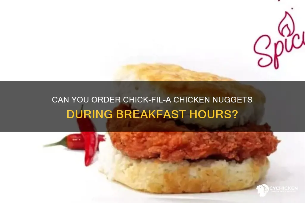 does chick fil a sell chicken nuggets in the morning