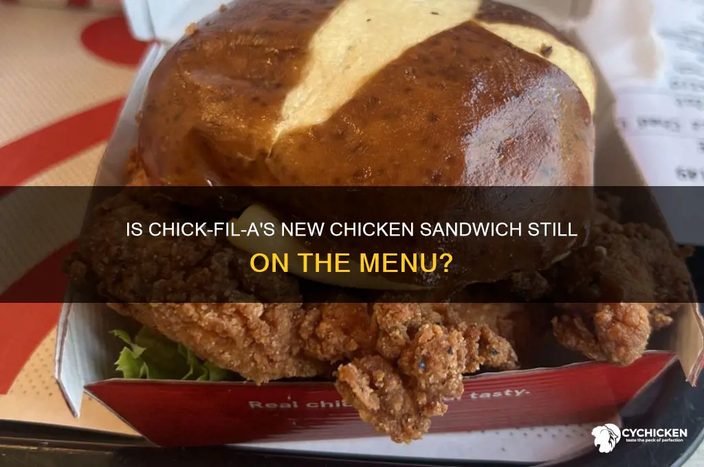 does chick fil a still have the new chicken sandwich