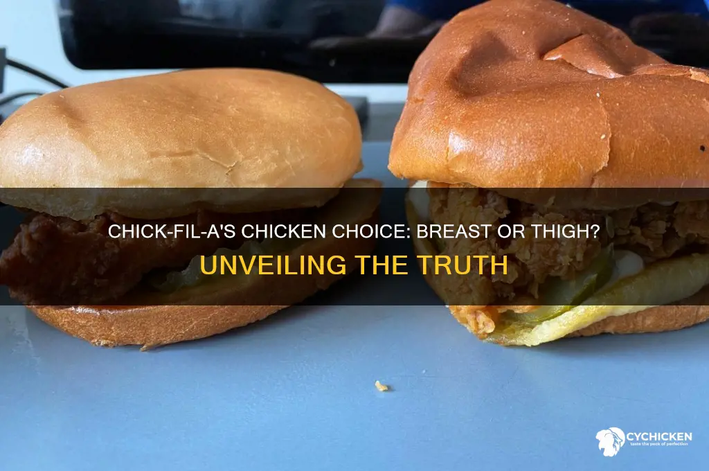 does chick fil a use chicken breast or thigh